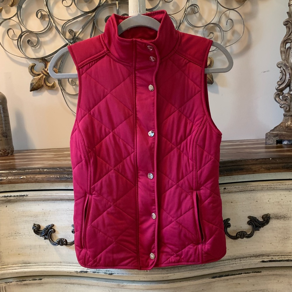 Ralph Lauren Polo Burgundy Quilted Vest